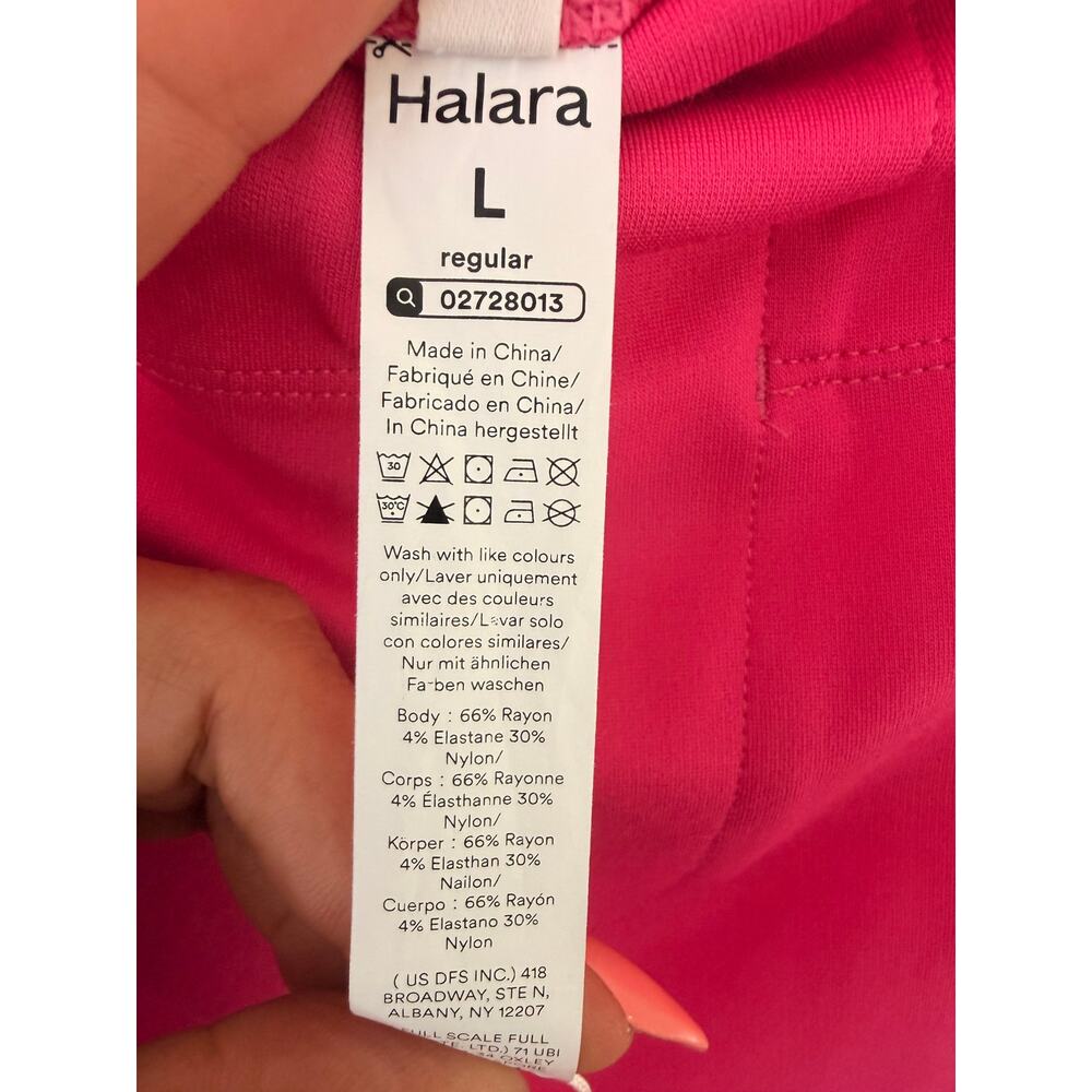 NWT Halara Hot Pink Wide Leg Pull-On Pants Size Large - Picture 5 of 8